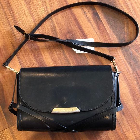 Burberry Handbags - Black Vintage Burberry Crossbody Bag&TB Hobo